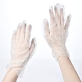 HUELE 20Pairs/40pcs Transparent Disposable PVC Household Gloves Powder Free Gloves For Kitchen Cooki
