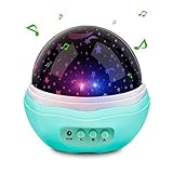 number-oneマルチカラーMoon Starプロジェクタナイトライト回転Starry LED投影ランプおもちゃ子供寝室ランプ、装飾ライト、子供のベビーシャワープレゼント最適寝室 – ブルー ブル