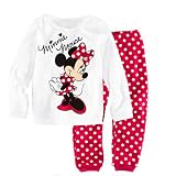 [OUHUAN] ミッキーマウス 春秋冬 キッズ パジャマ 子供服 長袖Ｔシャツ&ズボン 上下セット 綿 ベビー服 ベビーパジャマ ルームウェア ミッキー＆ミニー コスチューム （color13#，100cm）