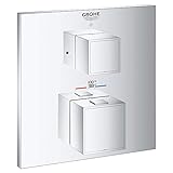 GROHE 24157000 Grohtherm キューブ シングル機能 2ハンドル 温度調節トリム 24158000 1