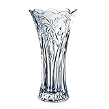 花瓶 ガラス おしゃれ 大型 フラワーベース 花器 クリスタル 透明 カットガラス プレゼント 華やか BEATON JAPAN