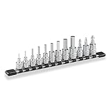 トネ(TONE) ヘキサゴンソケットセット(ホルダー付) HH312 差込角9.5mm(3/8") 内容12点