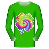 スポーツ tシャツ お祭りプリント 長袖 メンズ ボタン シャツ プリント 形態安定 ストリートホームウェア 大きいサイズ カラフルな 時尚