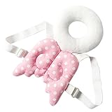 L-Peach 可愛い 天使 羽 リュック保護枕 赤ちゃんのごっつん防止 安全パッド リュックタイプ 乳児 幼児 後頭部保護 怪我防止 ベビー ヘルメット ピンク
