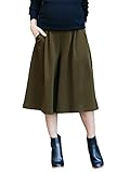 Angeliebe エンジェリーベ マタニティ 産前 産後 対応 ポンチ ガウチョ パンツ 妊婦服 ズボン M ～ L カーキ