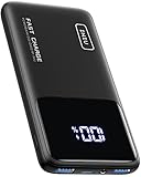 INIU モバイルバッテリー 10500mAh (大容量 急速充電 軽量 薄型)【20W PD3.0 QC3.0 内蔵スマホホルダー PSE