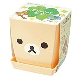 聖新陶芸 コリラックマ フェイスポットガーデン 四つ葉のクロ―バー