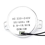 同期モータ 電気モーターギヤードモータ 220-240V AC 4W CW / CCW(0.8-1RPM)