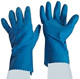 Ansell FL 87-255 Medium Duty Latex Glove, Chemical Resistant, 12 Pinked Cuff, 12 Length, Medium (Pac