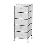 ナカバヤシ ワイドタイプストッカー 5段 ホワイト FBS-455-W