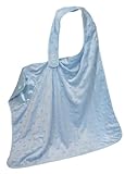 Stephan Baby Satin-Lined Ultra Soft Textured Plush Nursing Cover, Blue Bumpy Stars by Stephan Baby