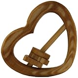 Lotes toys ラトビア製 木のおもちゃ ハート型ラトル 握りやすく 振ると高音の響きがやさしい