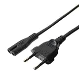 ミヨシ MCO 海外電源変換プラグ付き電源ケ-ブル Cタイプ 60cm ブラック MBC-TC/06 MBC-TC/06