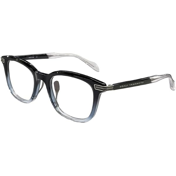 Amazon | メンズ ヨウジ ヤマモト メガネ 日本製 19-0087 3 c03 51mm