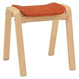 スタッキング　スツール　重ねて収納！2脚セット　オレンジ　ＳＩｓｉｖｈ070902000ＯＲ2ｐｉｓ