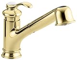 KOHLER K-12177-PB Fairfax Single Control Kitchen Sink Faucet, Vibrant Polished Brass [並行輸入品]