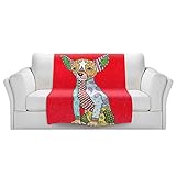 ブランケットウルトラソフトFuzzy 4サイズ！DIANOCHEデザインからby Marley Ungaroチワワ犬レッドホームDecor Unique Designer芸術的スタイリッシュな寝室アイ