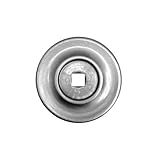 Baldwin 4903.264.BIN 1-3/4-Inch Cabinet Knob Back Plate, Satin Chrome by Baldwin