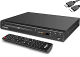 Megatek(メガテック) DVDプレーヤー コンパクトDVDプレーヤー テレビ用 HDMI/AV/同軸出力付き 家庭用CDプレーヤー マルチリージョンフリーDVD DivX MP4 MP3 USB PAL/NTSCシステム 金属製ケース リモコン&HDMIケーブル付き