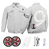 空調服 作業服 扇風機ジャケット ワークマン ファン付き 作業服 空調ウェア 空調作業服 長袖 作業着 冷却服