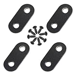 ジョイント金具 4個セット ステンレス I字金具 棚受け金具 固定板 固定金具 フラット 家具 固定 修理 補強プレート 連結金具 ネジ付き DIY 2穴37×16mm ステンレス製のストレートブラケットです