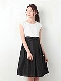 Angeliebe エンジェリーベ マタニティ ワンピース 授乳口付き ウエスト ツイスト ワンピ 妊婦服 産前 産後 お宮参り 戌の日 M ～ L オフ × ブラック 22016 22016302
