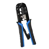 Fenteer ラチェット型　ストリッピング　プライヤー　RJG45/22/11 　ワイヤー　ストリッパー　圧着　ハンド　ツール　圧着工具