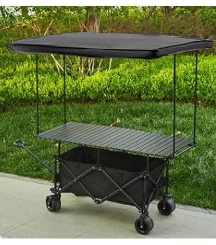 Amazon.co.jp: 屋台セット 移動式マーケットストール ワゴン 