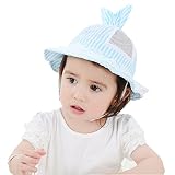 ファートーク(FURTALK) 夏 ベビーハット 赤ちゃん 可愛い 日避けハット 子供用 可愛い蝶結び ベビーキャップ 通気性良い UVカット