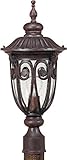 1 Light - MidSize Post Lantern - Seeded Glass [並行輸入品]