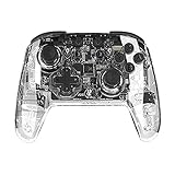 ゲームパッド PC用の透明無線Bluetoothゲームコントローラゲームパッド ゲームパッド (色 : Clear, Size : One size)