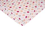 Carter's Crib Fitted Sheet, Girl Dots by Carter's