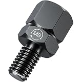 Kaedear(カエディア) バイク ミラーアダプター 変換アダプター ミラー 高さ調整 正ネジ 六角14mm 高さ17mm ステンレス鋼 KDR-H1-M8R3 (M8正/高さ17mm)