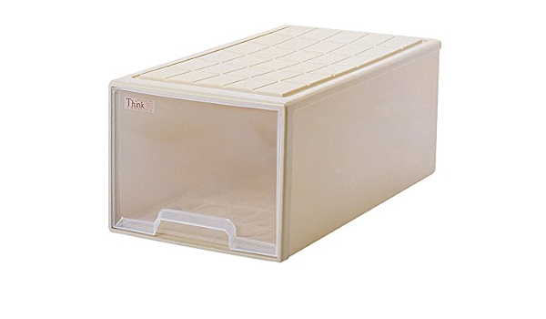 Amazon サンコープラスチック 衣類収納ロング深型 シンク 幅39 奥74 高30cm 4個組 ソフトベージュ 収納ケース ボックス オンライン通販