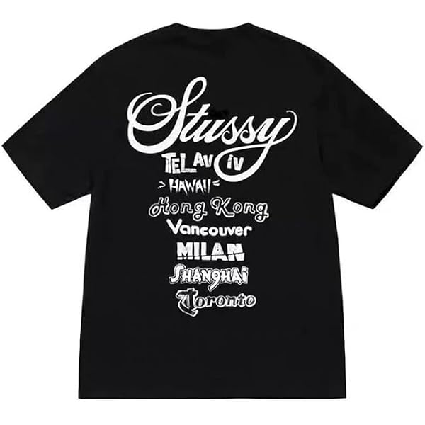 Amazon | [ステューシー] BASIC TEE Tシャツ BLACK [Lサイズ] | T 