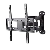 朝日木材加工 テレビ 壁掛け金具 WALL FIT MOUNT 26~55型 ブラック フルモーション FLM-001-BK