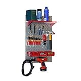 Wall Control 30-WGL-100 GVR Basic Utility Tool Storage Pegboard Organizer with Red Accessories [並行輸入