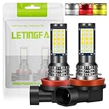 h11 led フォグランプ 3色切り替え h16 led フォグランプ 高輝度 3030チップ ホワイト/イエロー/レッド 3色切替 h8 led フォグ 車検対応 h8/h11/h16 一体型 12-24V車用 無極性 瞬間起動 取付簡単 車用LEDバルブ 2個セット (ホワイト + イエロー + レッド)