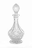 Amlong Crystal Lead Free Crystal Liquor Decanter with Stopper, Round by Amlong Crystal