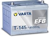 VARTA(バルタ) Dynamic EFB T-145/145D31L 国産車用バッテリー アイドリングストップ車/充電制御車/標準車 <長期保証・メンテナンスフリー> T-130/T-140互換
