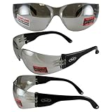 Global Vision Rider Safety Glasses Clear Mirror (Qty 1) [並行輸入品]