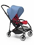 Bugaboo Bee 3 Black Frame Stroller With Red Seat (Ice Blue) by Bugaboo [並行輸入品]