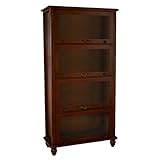 本棚 アンティーク調 飾り棚 家具 棚 たな 4段 ブラウン