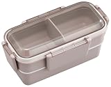 オーエスケー ランチボックス二段（仕切付） カームカラー PCW-600S モカ (上)330ml(下)270ml