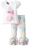 Mud PieベビーGirls ' Bunnyチュニックとレギンスセットby Mud Pie