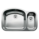 Blanco 440246 Wave 1 1/2 Bowl Undermount Sink, Satin Polished Finish by Blanco