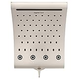 Oxygenics Curve 3-Setting Brushed Nickel Rain Shower System by Oxygenics