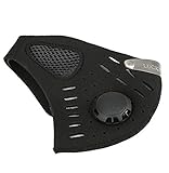 ZSHOP フェイスマスク 防寒 花粉対策 メッシュ加工 バイク/自転車用 通勤 ツーリング 粉塵フィルター 弾力 伸縮性 フリーサイズ ZS-BKMSK01