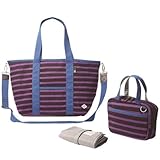 マザーバッグ　マミールー Border2723 BK/PU [並行輸入品]