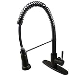 Kingston Brass GSY8885DL Gourmetier Concord 8-Inch Centerset Single Handle Kitchen Faucet with Pull-